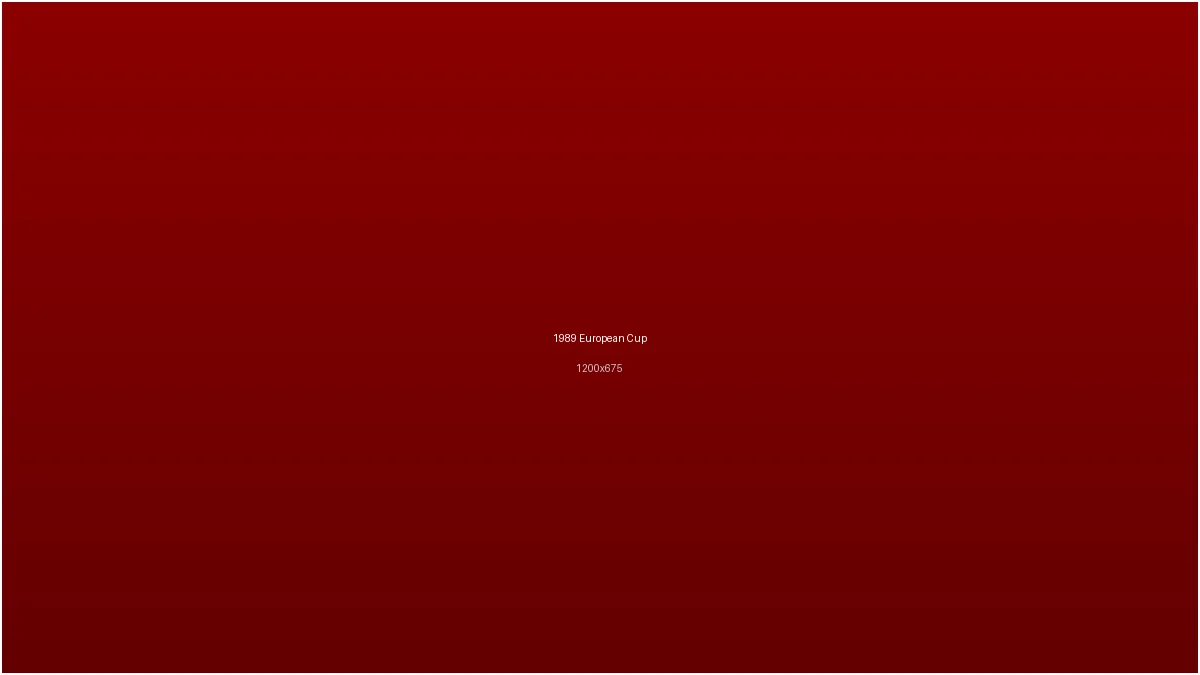 半岛体育1989年欧冠决赛球队庆祝场景